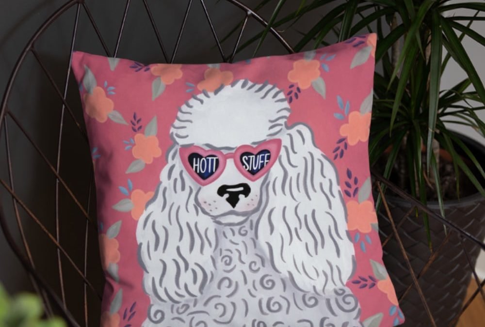 Hott Stuff: Poodle Pillow