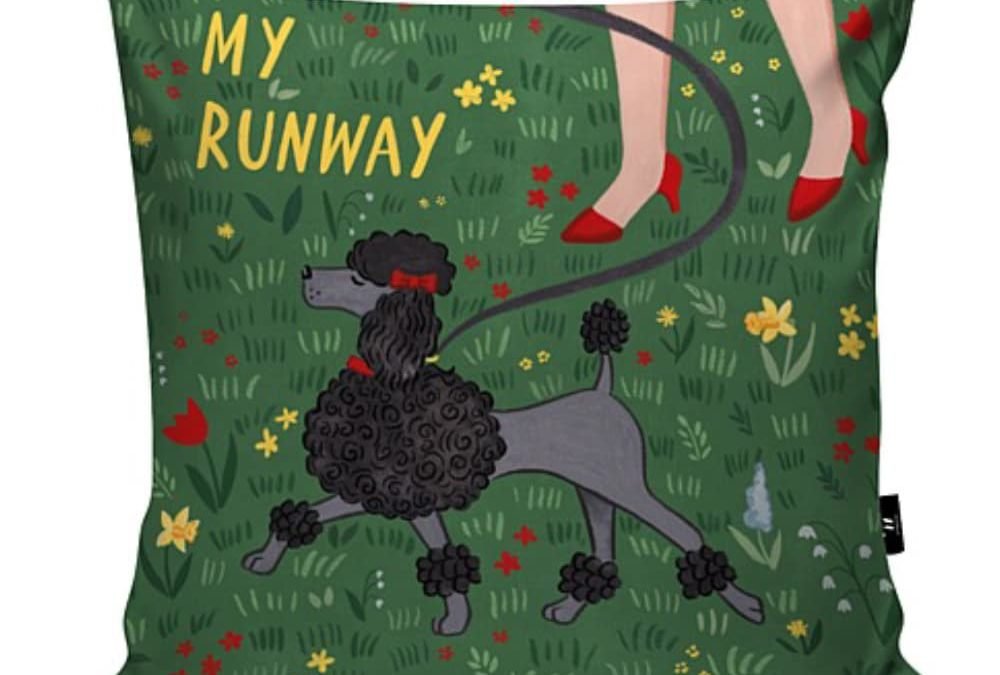 My Runway Poodle Pillow